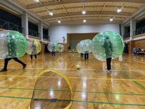 社内行事バブルサッカー