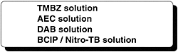 TMBZ solution | AEC solution | DAB solution | BCIP / Nitro-TB solution